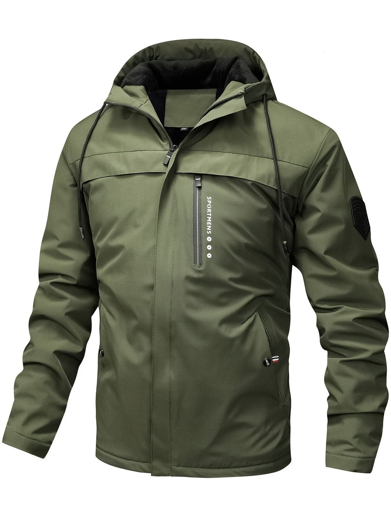 Jacket - Hooded Polyester Blend & Easy Zip Front Warmth