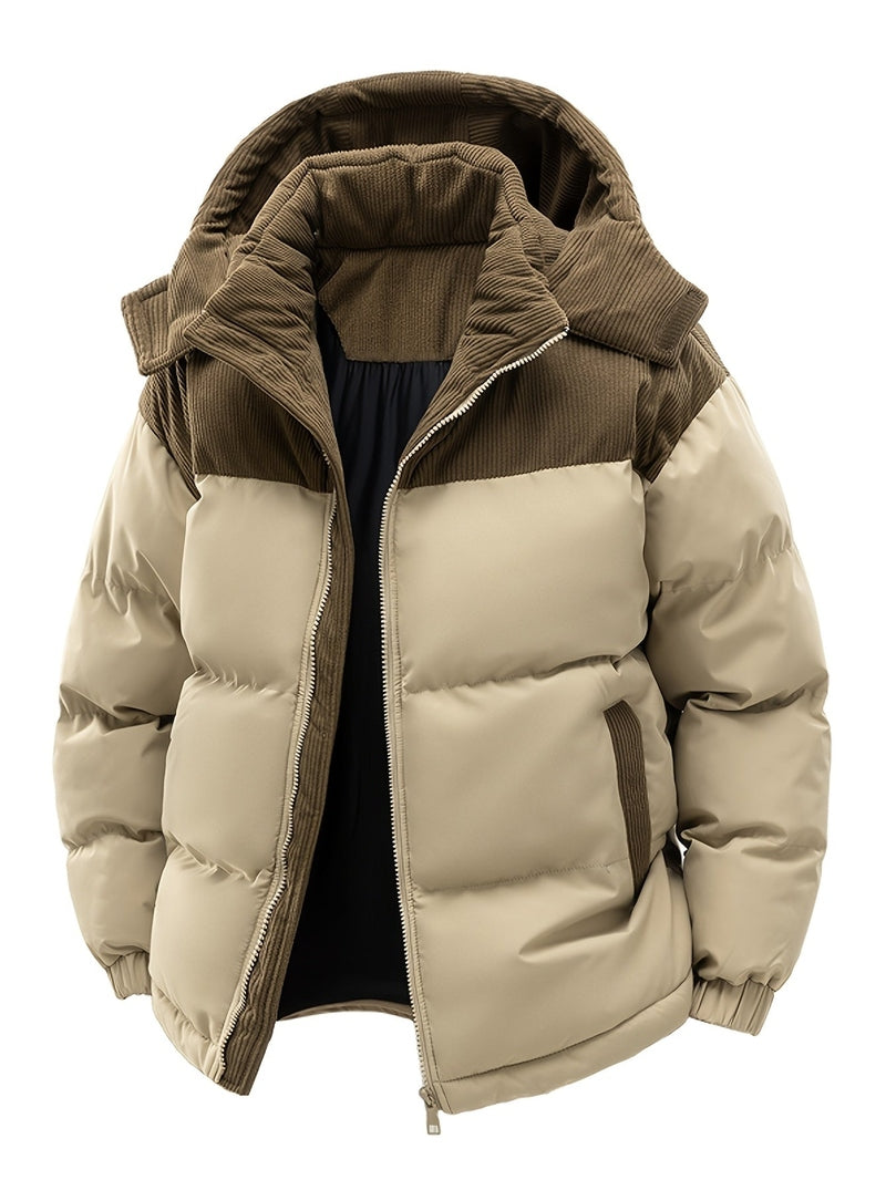 Puffer Jacket - Hooded Thick Fill & Warm Insulation