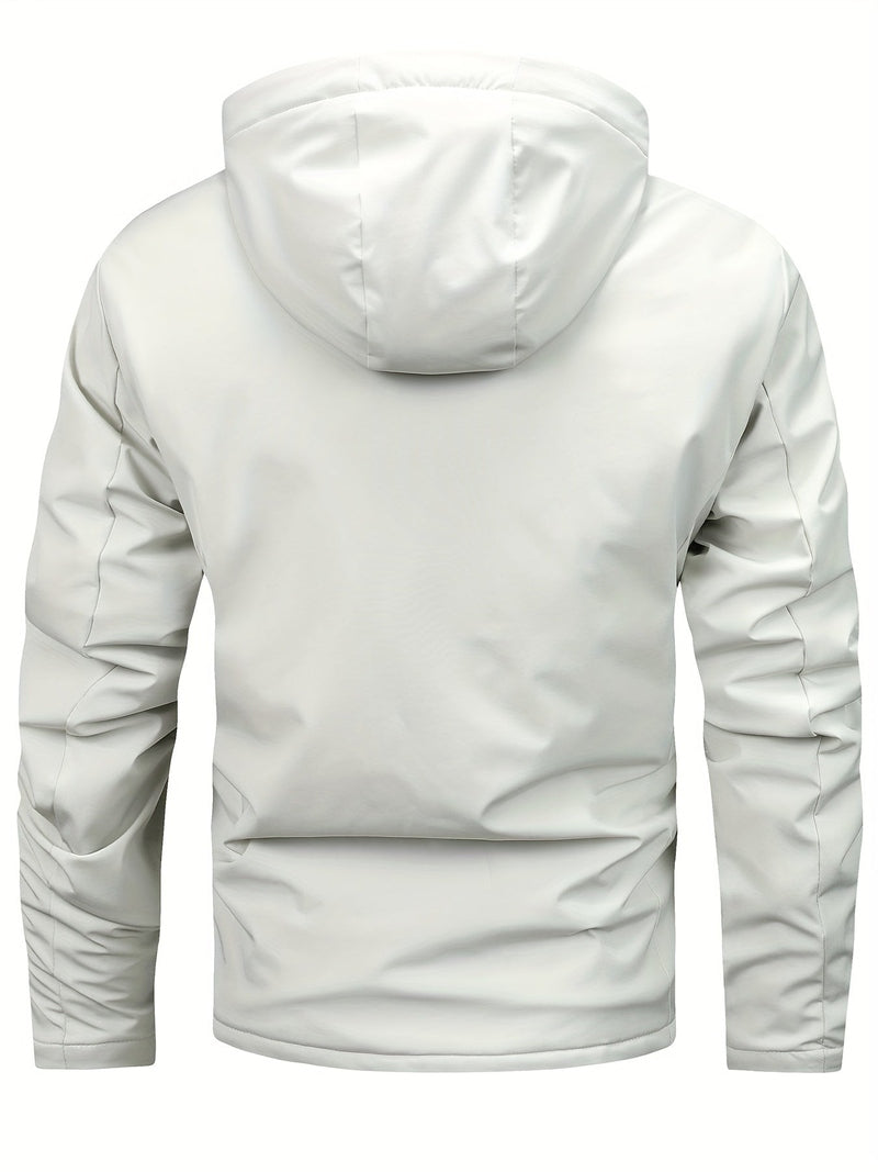 Jacket - Hooded Polyester Blend & Easy Zip Front Warmth