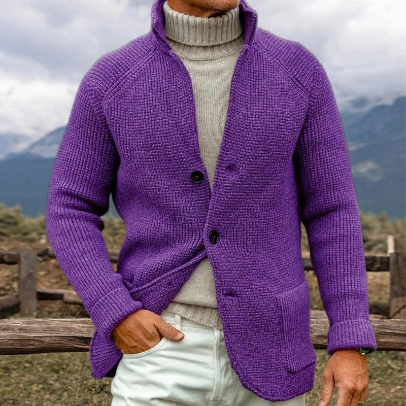 Knit Cardigan Wool Blend – Long Shape & Layering Warmth