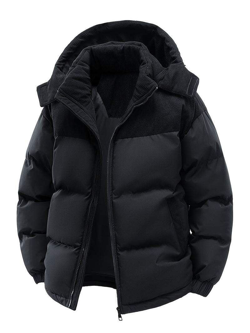Puffer Jacket - Hooded Thick Fill & Warm Insulation