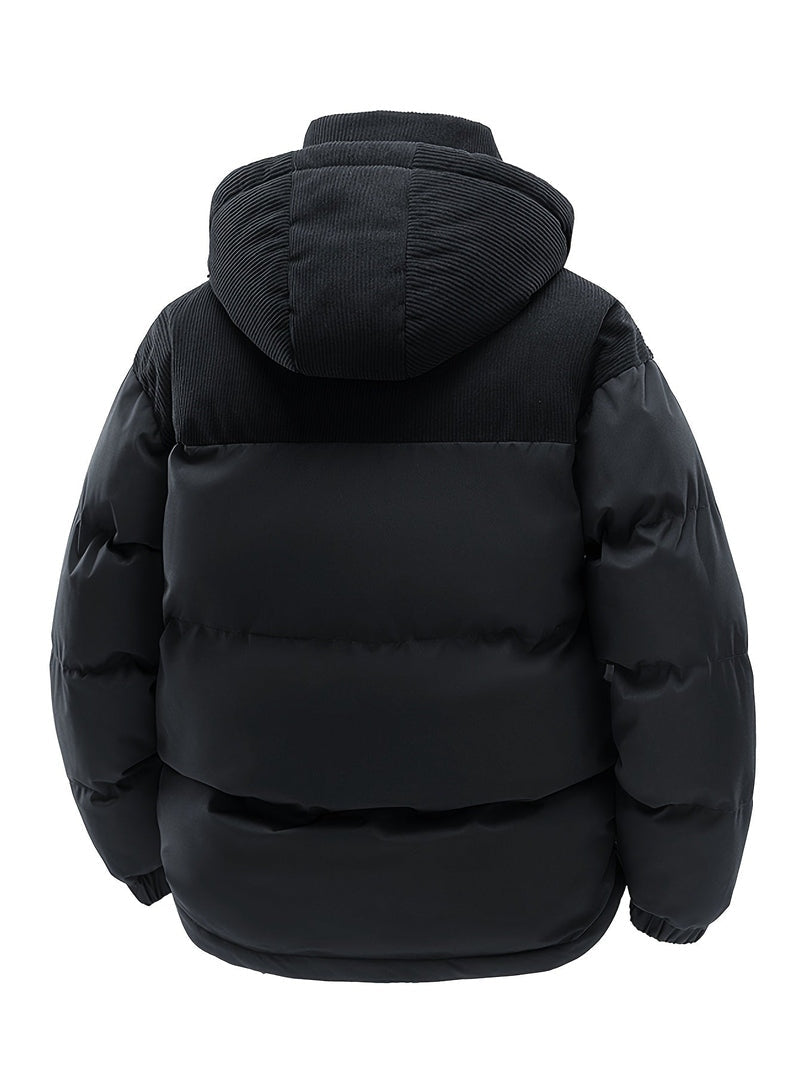 Puffer Jacket - Hooded Thick Fill & Warm Insulation